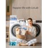 2.8L Clear Laundry Pods Container with One Press Lid and Measuring Cup