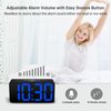 DreamSky Compact Digital Alarm Clock with USB Port for Charging, 0-100%