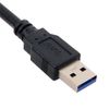 NFHK Single USB 3.0 1M Waterproof Extension Latch Mount Car AUX Cable