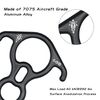 SOB Rescue Figure 8 Descender Belaying 40KN Bent Ear Belay Device Rock Climbing Rappelling Gear Aluminum Magnesium Alloy
