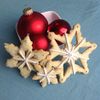 1 Individual Snowflake Sugar Cookie Christmas Ornament (3 Sizes Available)