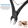 FERYES Cuticle Nippers, Cuticle Cutter and Remover with Cuticle Trimmer for Dead Skin - Professional Manicure Tools and Cuticle Clippers- Stainless Steel