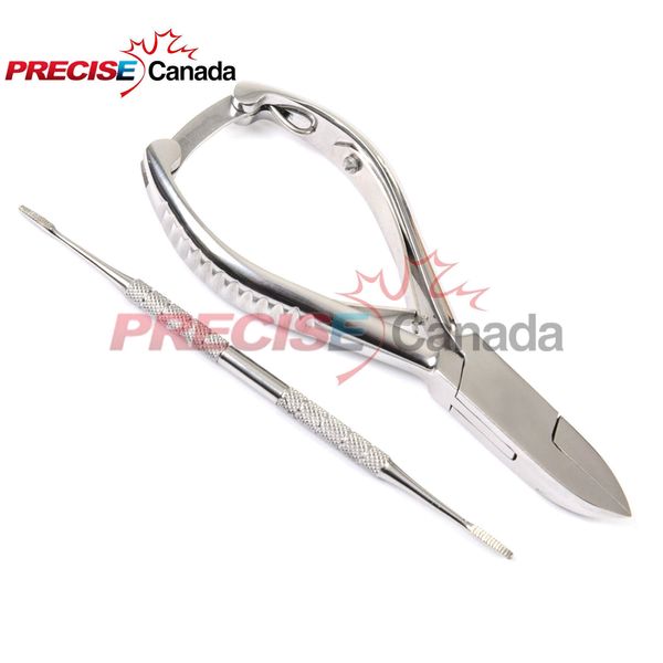 2pc Podiatry Chiropody Instruments - Nail Clipper Cutter Naile File NEW