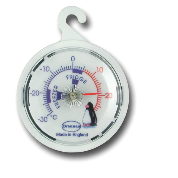 Brannan Dial Freezer/Fridge Thermometer - Easy to Hang