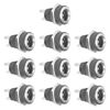 Lunpog DC Socket 5.5 x 2.1 mm 2-Pin DC Power Jack Socket DC Panel Socket DC Connector Pack of 10