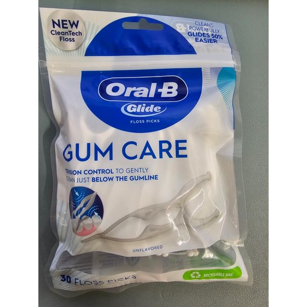 Oral-B Glide GUM CARE Advanced Floss PICKS 30 count