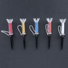 Golf Tee, 5Pcs 90mm/79mm Durable Flexible Magnetic Plastic Golf Tee Training Practice Tool Accessory(90mm)