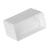 110x55mm Duct Connector with Non-Return Damper Flap - Straight Joint - Rectangular Flat PVC Ducting