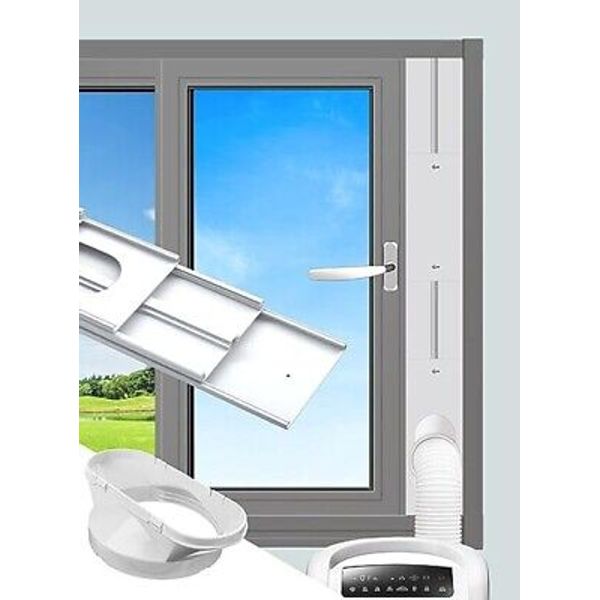 Gulrear Portable AC Window Kit for Vertical Window Portable Air Conditioner