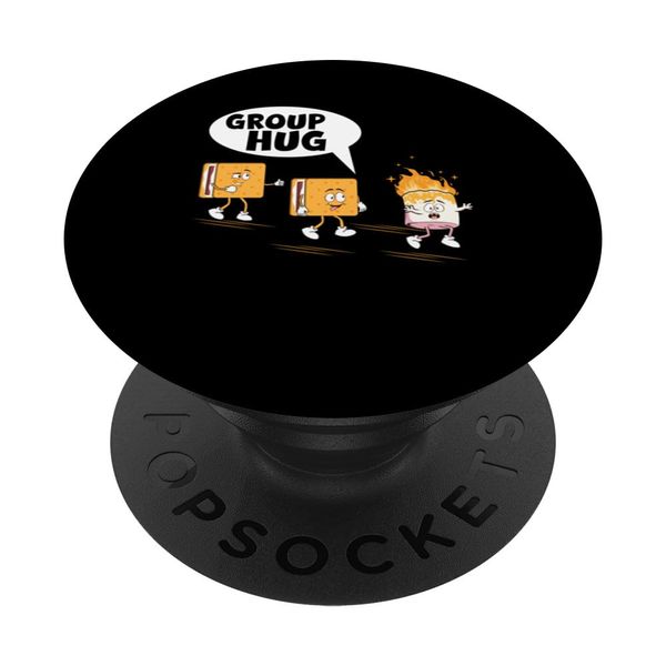 Funny Marshmallow Roasting Sticks Bonfire Scout Camping PopSockets Swappable PopGrip