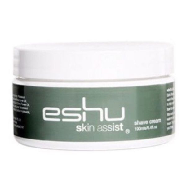 Eshu Skin Assist Men's SHAVE CREAM w/ Coconut Oil Clove Tea Tree Oil 6.4 oz NEW!