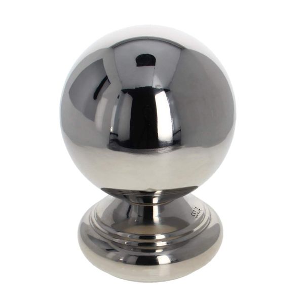 MroMax Ball Top Cap Stainless Steel for Stair Newel Fence Post 1Pcs 304 Stainless 63x97x115mm