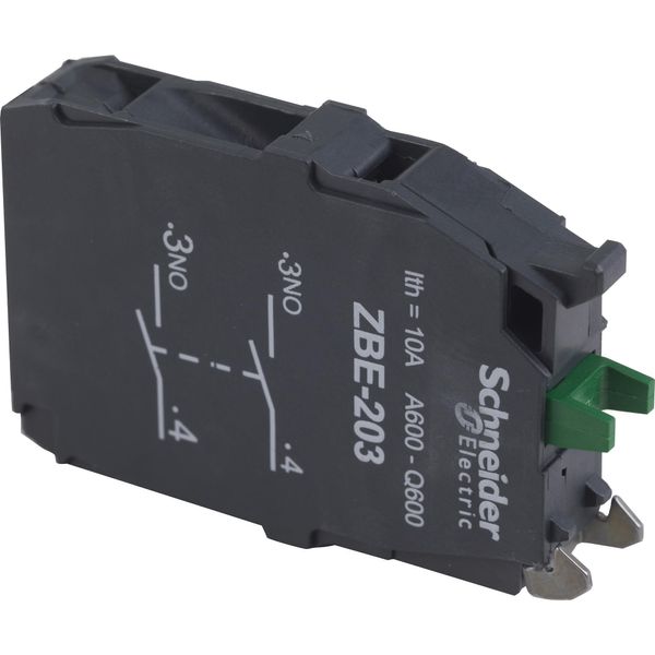 Contact Block,2NO Slow Break,22mm