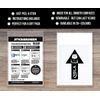 Qibla Direction Arrow (2pk) - Wall/Ceiling Decal Sticker (S004M) (Black)