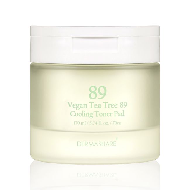 Dermashare Vegan Tea Tree 89 Cooling Toner Pads