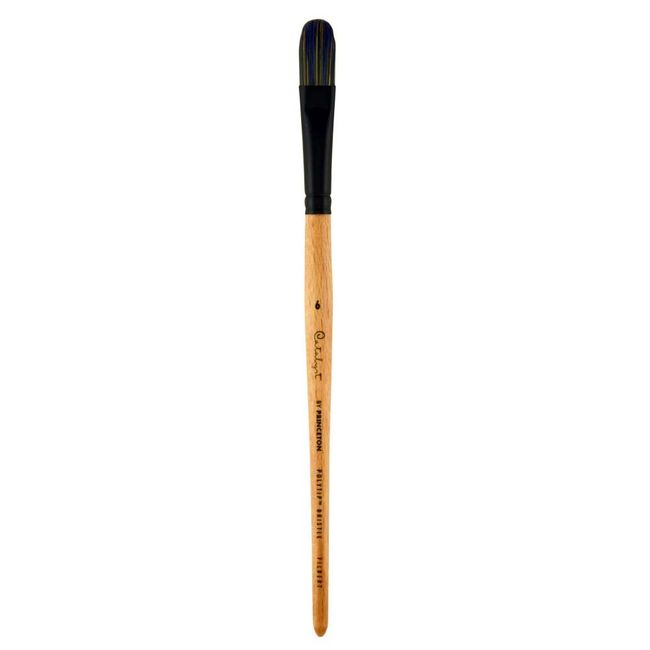 Princeton Catalyst Polytip, Brushes for Acrylic and Oil, Series 6450 Short Handle, Filbert, Size 6