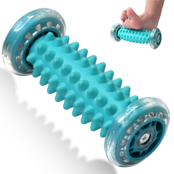 Yoayao Foot Massager, Foot Roller, Foot Massage Mat, Popular Foot Massage Roller, Relieves Fatigue, Blue Bamboo Step, Foot Urn Massage, Foot Acupuncture, Foot Swelling Goods, Myofascial Release, Unisex Recommended by Massagers