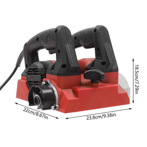 Handheld Power Planer Shovel Wall Machine 1300W 110V Electric Wall Planer Adjustable Depth Portable Roller Planer with Cable for Wallpaper Paint Putt 90° No Dead Angle (Red)