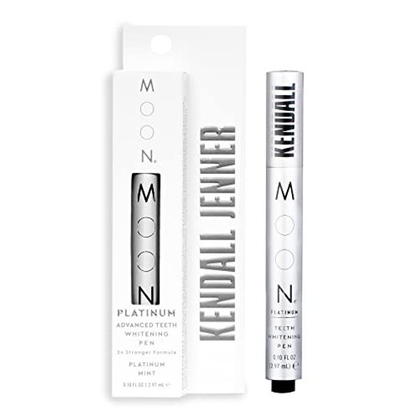 MOON Platinum Teeth Whitening Pen Co-Created with Kendall Jenner, 2X The whitening Power, 30+ Uses