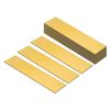20 Pack 8"x2" Blank Name Plates Custom Engraved Name Plate Gold Black