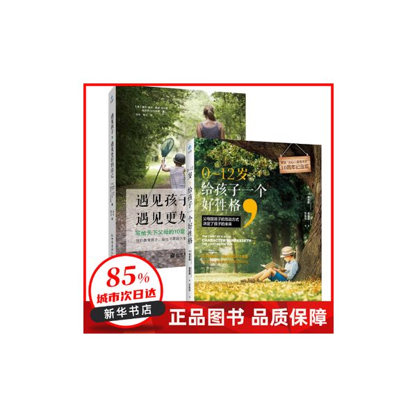 0-12岁给孩子一个好性格+遇见孩子遇见更好的自己（共2册） (瑞士)葛安妮//葛碧建|译者:万兆元 贵州教育