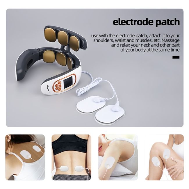 Electric Pulse Neck Massager with Heat Cordless Deep Tissue
