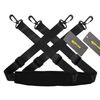 RICHEN Replacement Shoulder Strap Adjustable Luggage/Laptop/Camera Bag Strap with Swivel Hook,Pack of 2,Black