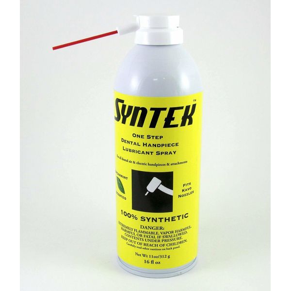 Syntek Synthetic Dental Handpiece Oil Lubricant Aerosol FREE SHIP! Made in USA