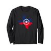 Texas Map Juneteenth Flag Texas Map Long Sleeve T-Shirt