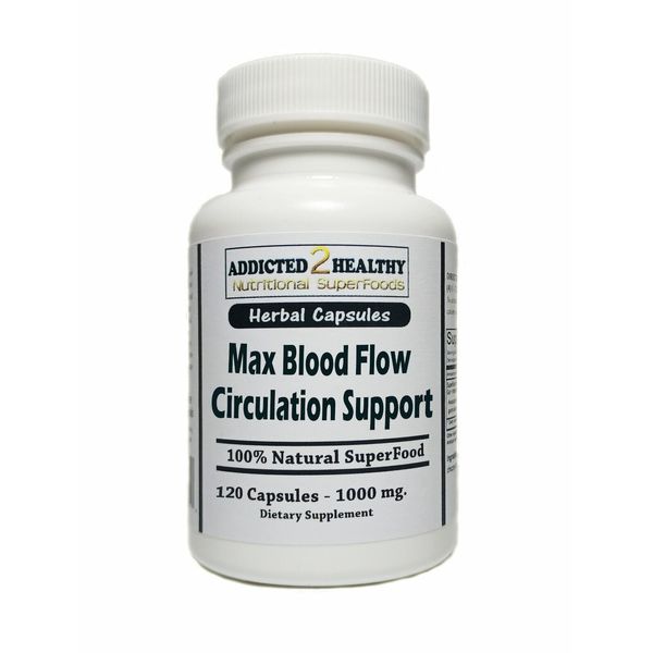 120 Blood Flow + Circulation Support Capsules|Beet Root, Cayenne, Garlic, Ginger