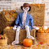 Fun Express Skeleton Plush Scarecrow Outfit Kit 5 Foot - 3 Pc