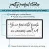 Pretty Perfect Studio Custom Quote Wall Art is Personalized 8"x10"
