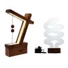 By-Lamp Handcrafted Winch Magnetic Balance Lamp & 3D Spiral Table Lamp