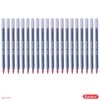 SAINO 20 x 0.7mm Fine Tip Softek RED Ballpoint Pens Smooth Writing Non Dry Guarantee