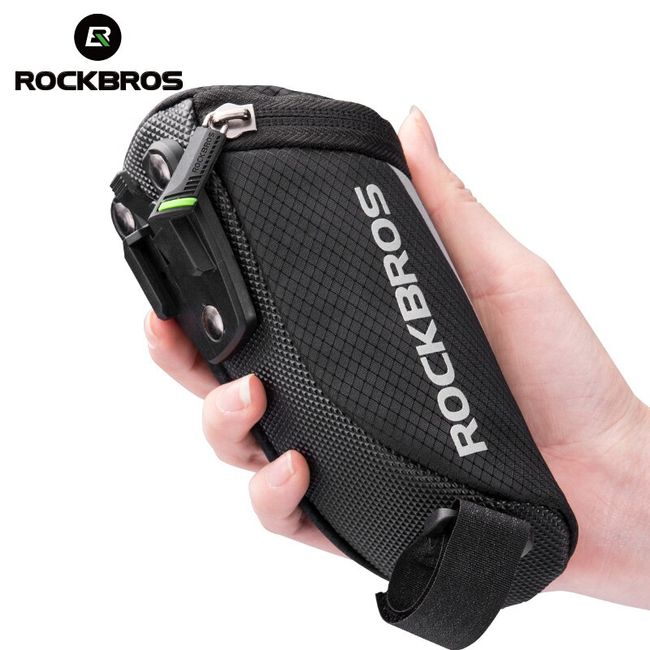 ROCKBROS Bicycle Bag Cycling Portable Nylon Mini Tail Pocket Small  Reflective Seat Saddle Rear Package MTB Road Bike Accessories