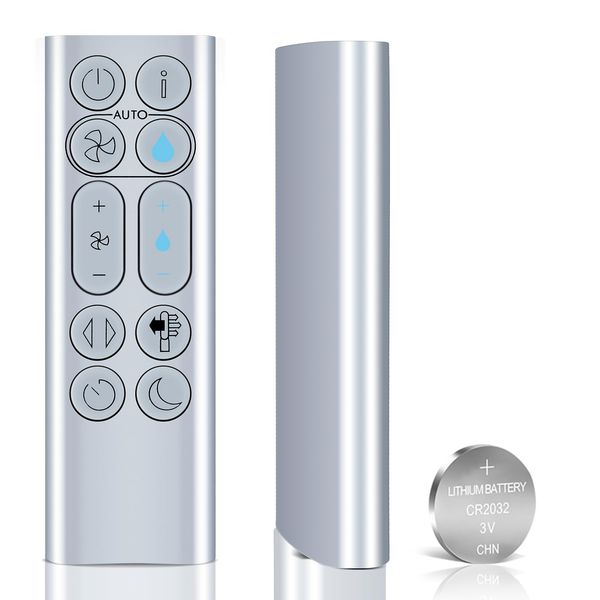 Snrigw Replacement Remote Control for Dyson PH01 PH02 PH03 PH04 PH3A Compatible with Fan Tower & Humidify Purifier(Silvery)