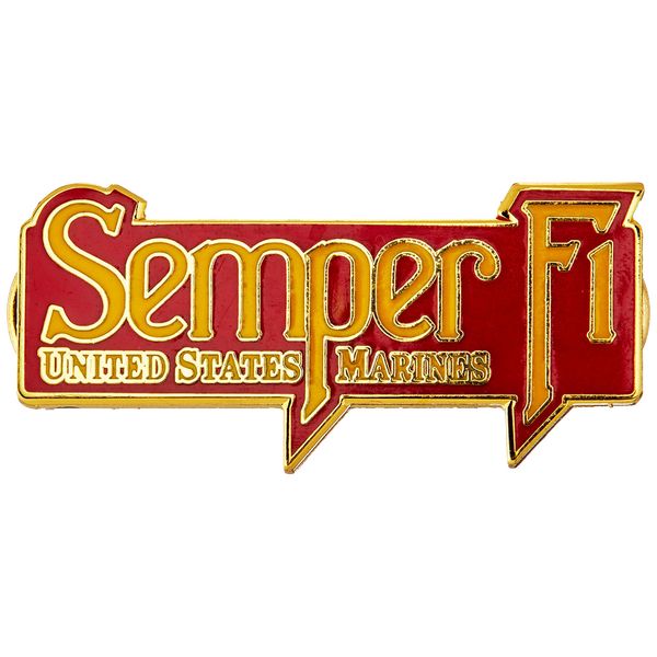 EagleEmblems P12190 Pin-USMC, Semper Fi (1.5'')