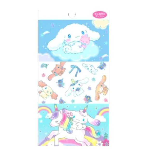 [Made in Japan] Cinnamoroll Tissue Tissue Sanrio Character Pocket Tissue Set of 6 x 3 Pieces