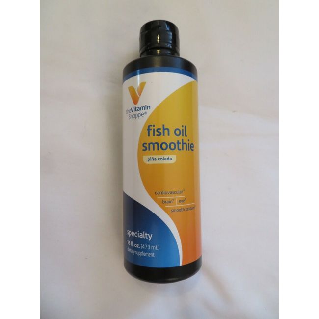 The Vitamin Shoppe Fish Oil Smoothie Pina Colada 16 Oz 47 Servings @5