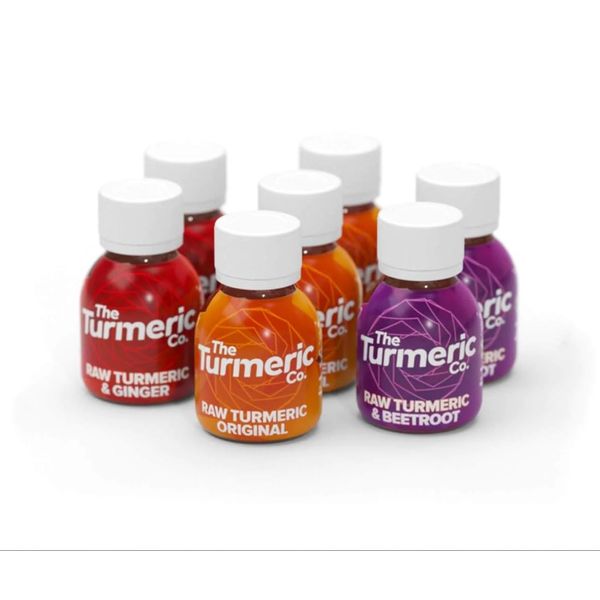 Turmeric, Ginger, Beetroot Shots - The Turmeric Co 7 Pack of Mixed Pack of Healthy, Vegan Shot Drinks, High Strength, Immune Support Made from Fresh Cold Pressed Turmeric and Ginger, Made in The UK