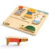 DJECO Woodypets Wood Puzzle, White