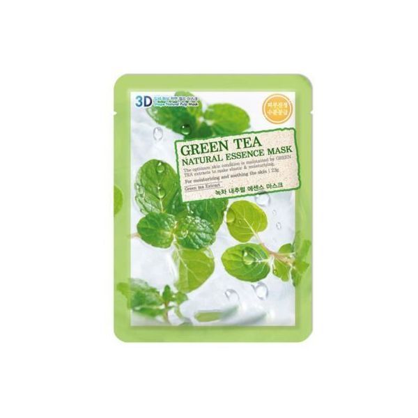 Skin soothing moisture supply 3D pulp green tea mask pack 10 sheets / sheet pack / dead skin pack / old dead skin pack / mask sheet / face pack