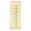TOPS Time Cards, Weekly, 1-Sided, 3-1/2" x 9", Manila, Green Print, 500-Count (1259)