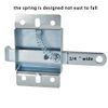 Garage Door Side Lock Inside Deadlock for Most Garage Door Galvanized Steel -2pack