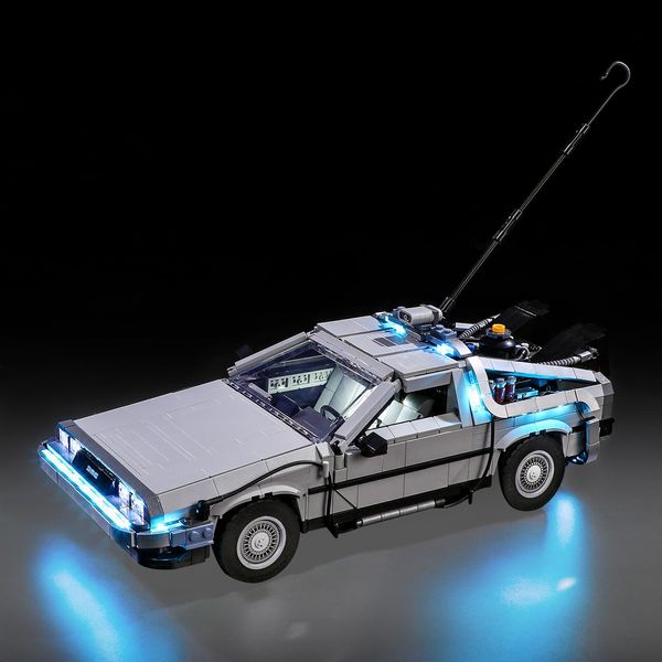 Mililier LED Light Kit for Lego 10300 Back to The Future Time Machine Set, Compatible with Lego 10300 Building Blocks Model(Not Include Blocks Set)