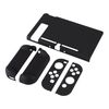 eXtremeRate PlayVital Back Cover for Nintendo Switch Console, Handheld Controller Separable Protector Hard Shell for NS Joycon, Customized Dockable Protective Case for Nintendo Switch - Black
