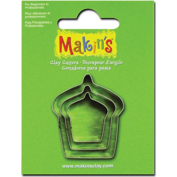 Makin's USA Clay Cutters, Cake, 3 Per Package