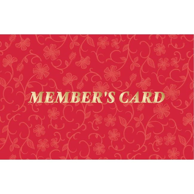 Taka Seal Card 16-4913 Member's Card Relief Red Bifold 50 Sheets