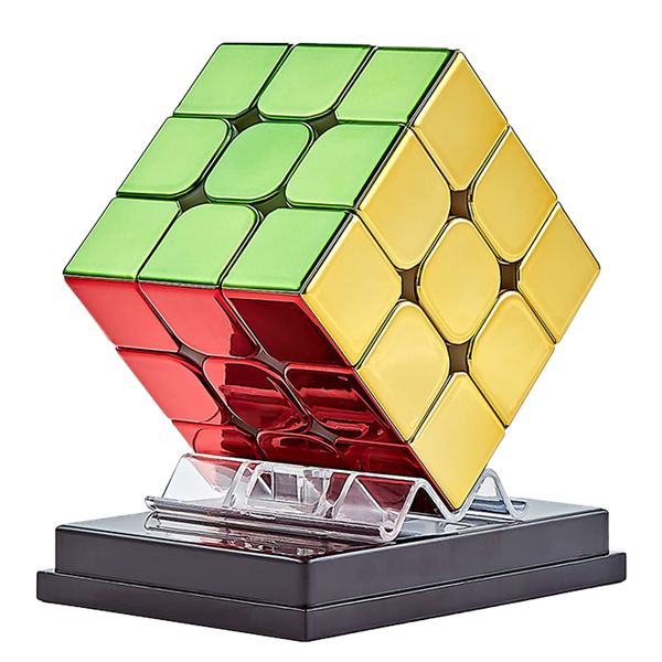 Magic Cube 3x3x3 for Professionals, Rotate Smooth, Stable, Educational Toy, Magic Cube Puzzle Game for Beginners, Girls, Boys, Gift (Built-in Metallic Magnets, Standard Color)