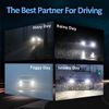 1x Pair LASFIT H1 LED Headlight Bulbs High Beam 6000K Conversion Kit White Lamp